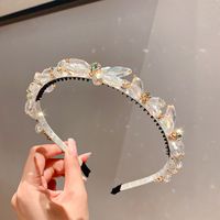 Simple Style Butterfly Artificial Crystal Inlay Rhinestones Hair Band sku image 1