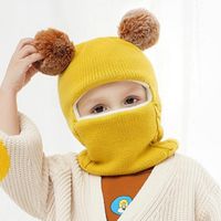 Children Unisex Cute Solid Color Wool Cap sku image 1