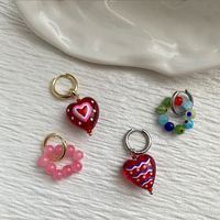 Vintage Style Heart Shape Flower Glass Beaded Women's Jewelry Set main image 5