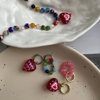 Vintage Style Heart Shape Flower Glass Beaded Women's Jewelry Set main image 3