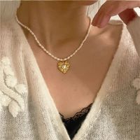 Vintage Style Heart Shape Brass Plating Gold Plated Jewelry Set main image 6