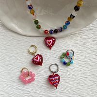 Vintage Style Heart Shape Flower Glass Beaded Women's Jewelry Set main image 2