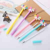 1 Piece Unicorn Class Learning Plastic Silica Gel Cute Ballpoint Pen main image 5