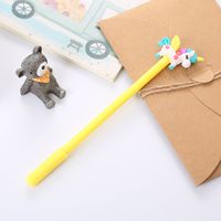 1 Piece Unicorn Class Learning Plastic Silica Gel Cute Ballpoint Pen sku image 4