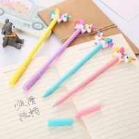 1 Piece Unicorn Class Learning Plastic Silica Gel Cute Ballpoint Pen main image 3