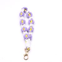 Cute Sweet Flower Cotton Women's Keychain sku image 5