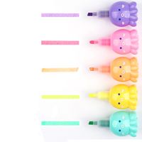 1 Piece Octopus Class Learning Plastic Cute Fluorescent Pen main image 3