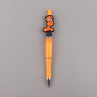 1 Piece Pumpkin Letter Flower Class Learning Plastic Casual Ballpoint Pen sku image 12