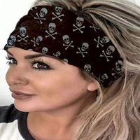 Basic Ditsy Floral Skull Milk Fiber Hair Band main image 3