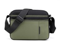 Men's Solid Color Polyester Zipper Shoulder Bag Crossbody Bag sku image 3