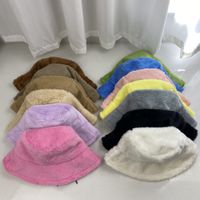 Women's Basic Solid Color Curved Eaves Bucket Hat main image 4
