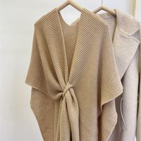 Women's Simple Style Solid Color Imitation Cashmere Shawl main image 1