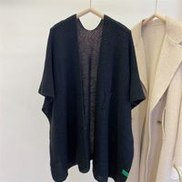 Women's Simple Style Solid Color Imitation Cashmere Shawl sku image 1