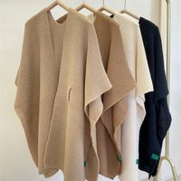 Women's Simple Style Solid Color Imitation Cashmere Shawl main image 3