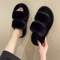 Women's Casual Solid Color Open Toe Slides Slippers sku image 1