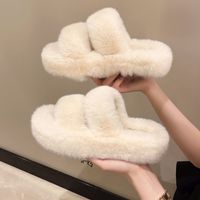 Women's Casual Solid Color Open Toe Slides Slippers sku image 16