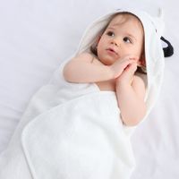 Cute Animal Solid Color Bamboo Fibre Spring Receiving Blanket Baby Accessories main image 4