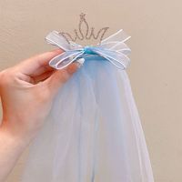 Fairy Style Sweet Crown Gauze Hair Clip sku image 2
