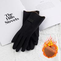 Men's Vintage Style Solid Color Gloves 1 Pair sku image 1