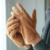 Men's Vintage Style Solid Color Gloves 1 Pair sku image 9