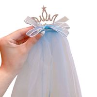 Fairy Style Sweet Crown Gauze Hair Clip main image 3