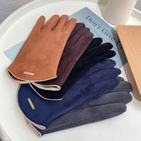 Men's Vintage Style Solid Color Gloves 1 Pair main image 4