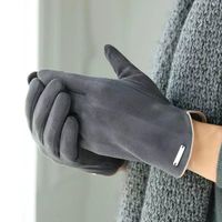 Men's Vintage Style Solid Color Gloves 1 Pair sku image 7