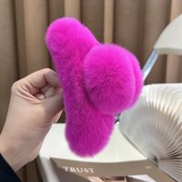 Simple Style Solid Color Rex Rabbit Fur Hair Claws sku image 49