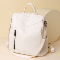 Solid Color Holiday Travel Women's Backpack main image 3