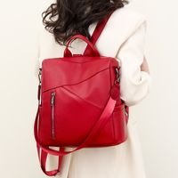 Solid Color Holiday Travel Women's Backpack main image 6