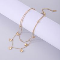 Casual Streetwear Butterfly Stainless Steel Plating 18k Gold Plated Layered Necklaces main image 4