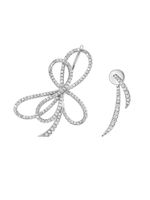 Wholesale Jewelry Sweet Bow Knot Artificial Gemstones Zircon Inlay Ear Studs sku image 1