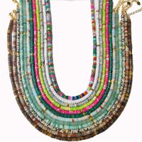 Casual Color Block Mixed Materials Necklace main image 5