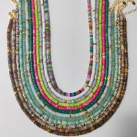 Casual Color Block Mixed Materials Necklace main image 1