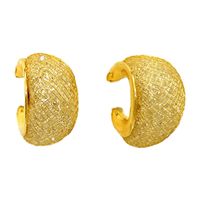 1 Paar Einfacher Stil U-form Überzug Kupfer 24 Karat Vergoldet Ohrringe main image 4