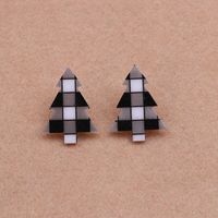 1 Pair Sweet Simple Style Christmas Tree Arylic Wood Ear Studs main image 7