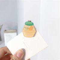 Simple Style Color Block Plastic Resin Printing Hair Clip sku image 5