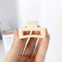 Simple Style Square Plastic Resin Hollow Out Hair Claws sku image 5