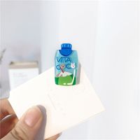 Simple Style Color Block Plastic Resin Printing Hair Clip sku image 8