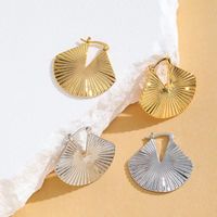 1 Pair Simple Style Solid Color Plating Copper 24k Gold Plated Drop Earrings main image 1