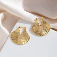 1 Pair Simple Style Solid Color Plating Copper 24k Gold Plated Drop Earrings main image 4