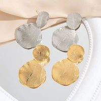 1 Pair Simple Style Solid Color Plating Copper 24k Gold Plated Drop Earrings main image 5