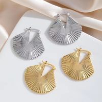 1 Pair Simple Style Solid Color Plating Copper 24k Gold Plated Drop Earrings main image 3