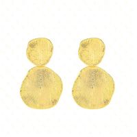 1 Pair Simple Style Solid Color Plating Copper 24k Gold Plated Drop Earrings main image 4