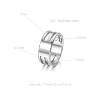 Simple Style Solid Color Stainless Steel Jewelry Accessories main image 3