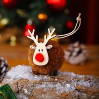Christmas Cartoon Style Elk Wood Daily Festival Hanging Ornaments sku image 4