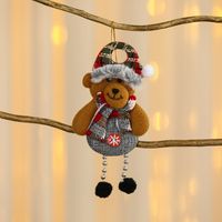 Christmas Cartoon Style Bear Deer Cloth Daily Festival Hanging Ornaments sku image 4