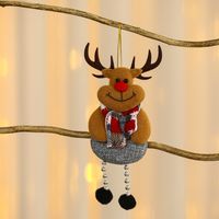 Christmas Cartoon Style Bear Deer Cloth Daily Festival Hanging Ornaments sku image 3