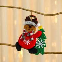 Christmas Cartoon Style Bear Deer Cloth Daily Festival Hanging Ornaments sku image 15