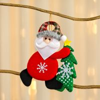 Christmas Cartoon Style Bear Deer Cloth Daily Festival Hanging Ornaments sku image 13